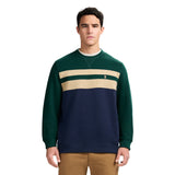 ADVANTAGE PERFORMANCE COLORBLOCK CREWNECK FLEECE  - RAIN FOREST