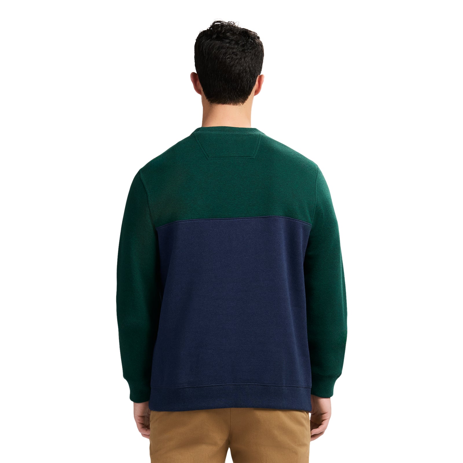 Advantage Performance Colorblock Crewneck Fleece - Rain Forest – IZOD