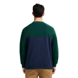ADVANTAGE PERFORMANCE COLORBLOCK CREWNECK FLEECE  - RAIN FOREST