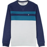 ADVANTAGE PERFORMANCE COLORBLOCK CREWNECK FLEECE  - NAVY BLAZER
