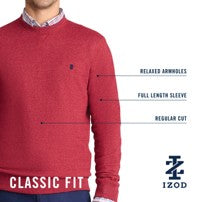 ADVANTAGE PERFORMANCE COLORBLOCK CREWNECK FLEECE  - RAIN FOREST