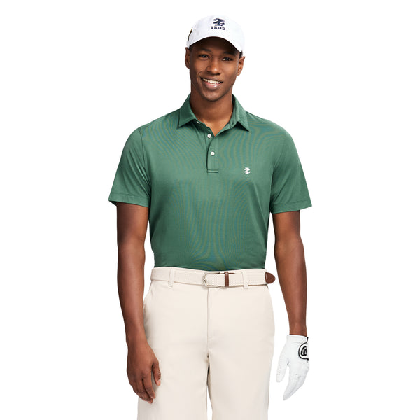 GOLF SWINGFLEX ELITE MESH POLO - TREKKING GREEN