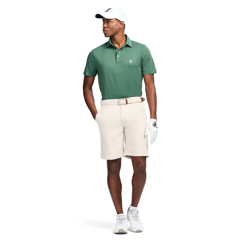 GOLF SWINGFLEX ELITE MESH POLO - TREKKING GREEN