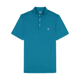 GOLF SWINGFLEX ELITE MESH POLO - BLUE CORAL