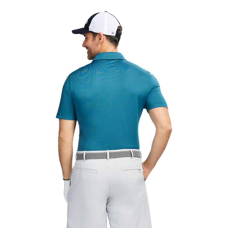 GOLF SWINGFLEX ELITE MESH POLO - BLUE CORAL