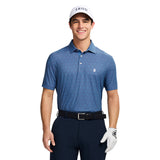 GOLF SWINGFLEX ELITE PRINTED POLO - MOONLIGHT BLUE