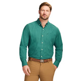 PERFORMANCE COMFORT LONG SLEEVE BUTTON DOWN SHIRT - FIR