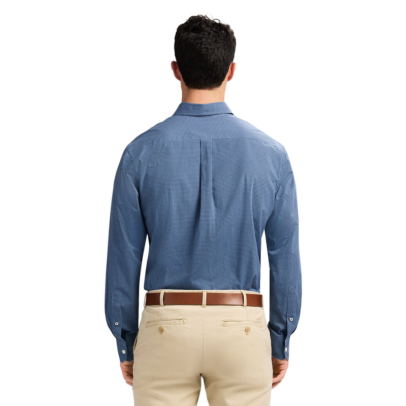 PERFORMANCE COMFORT LONG SLEEVE BUTTON DOWN SHIRT - RIVIERA
