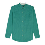 BIG & TALL PERFORMANCE COMFORT LONG SLEEVE PLAID BUTTON DOWN SHIRT - FIR