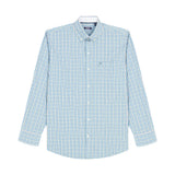 PERFORMANCE COMFORT LONG SLEEVE BUTTON DOWN SHIRT - LARKSPUR