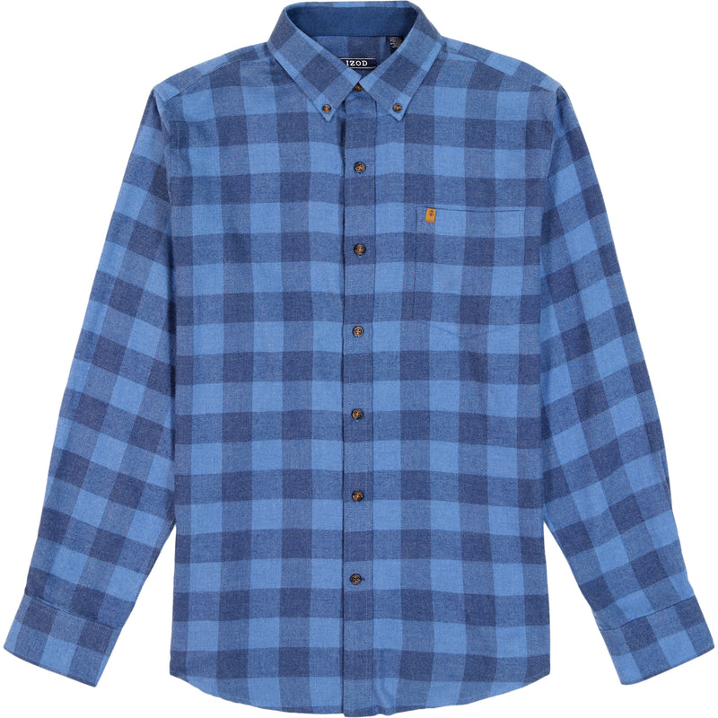 STRATTON FLANNEL LONG SLEEVE 
BUTTON DOWN SHIRT - BRIGHT COBALT