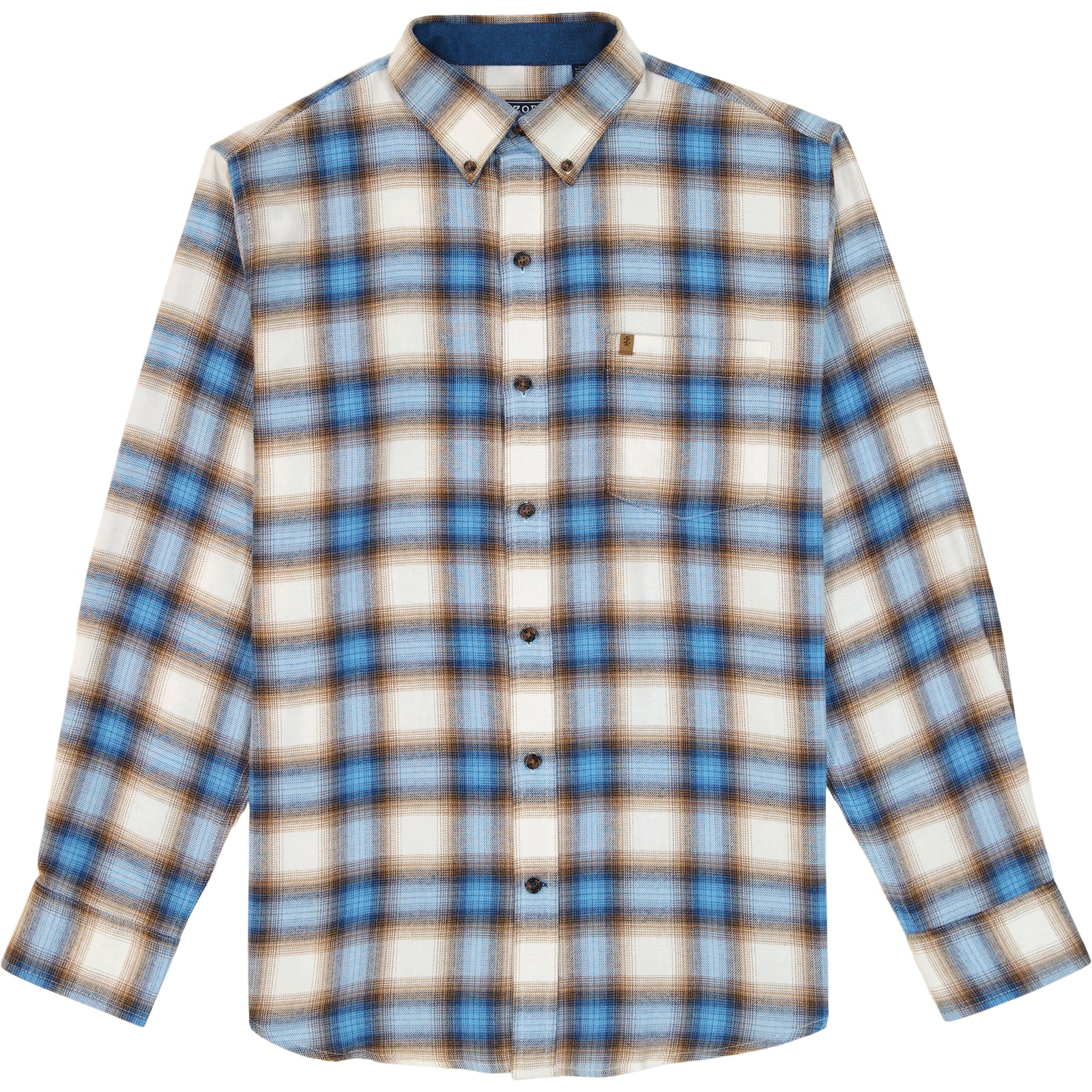 Stratton Flannel Long Sleeve Button Down Shirt - True Navy – IZOD