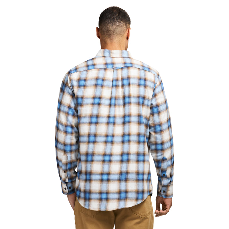 STRATTON FLANNEL LONG SLEEVE 
BUTTON DOWN SHIRT - TRUE NAVY