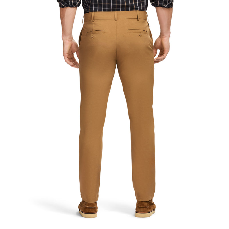 Traveler Flat Front Chino - Izod Sportswear - Cognac Hthr