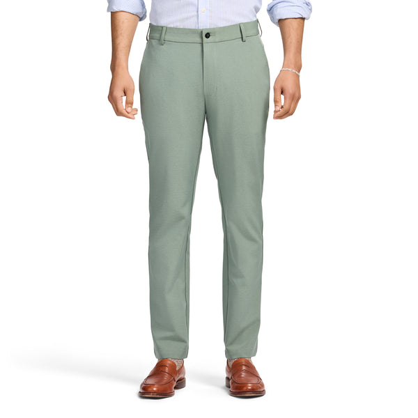 Traveler Flat Front Chino - Laurel Wreath Hthr – IZOD