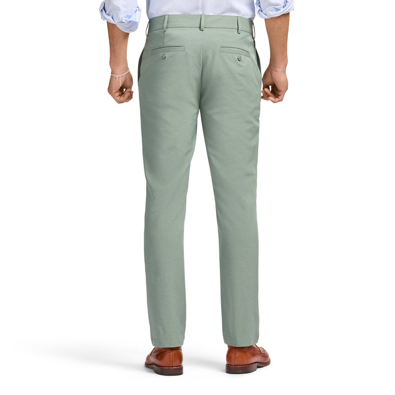 TRAVELER FLAT FRONT CHINO - LAUREL WREATH HTHR