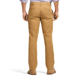 PERFORMANCE FLAT FRONT CHINO PANTS - COGNAC