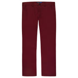 PERFORMANCE FLAT FRONT CHINO PANTS - VELVET MAROON