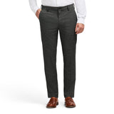 PERFORMANCE FLAT FRONT DRESS PANTS - BLACK