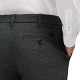 PERFORMANCE FLAT FRONT DRESS PANTS - BLACK