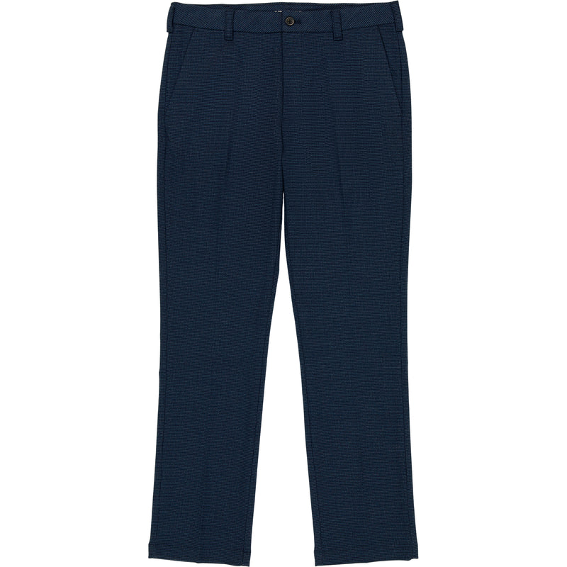 PERFORMANCE FLAT FRONT DRESS PANTS - NAVY BLAZER