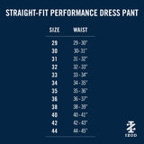 PERFORMANCE FLAT FRONT DRESS PANTS - BLACK