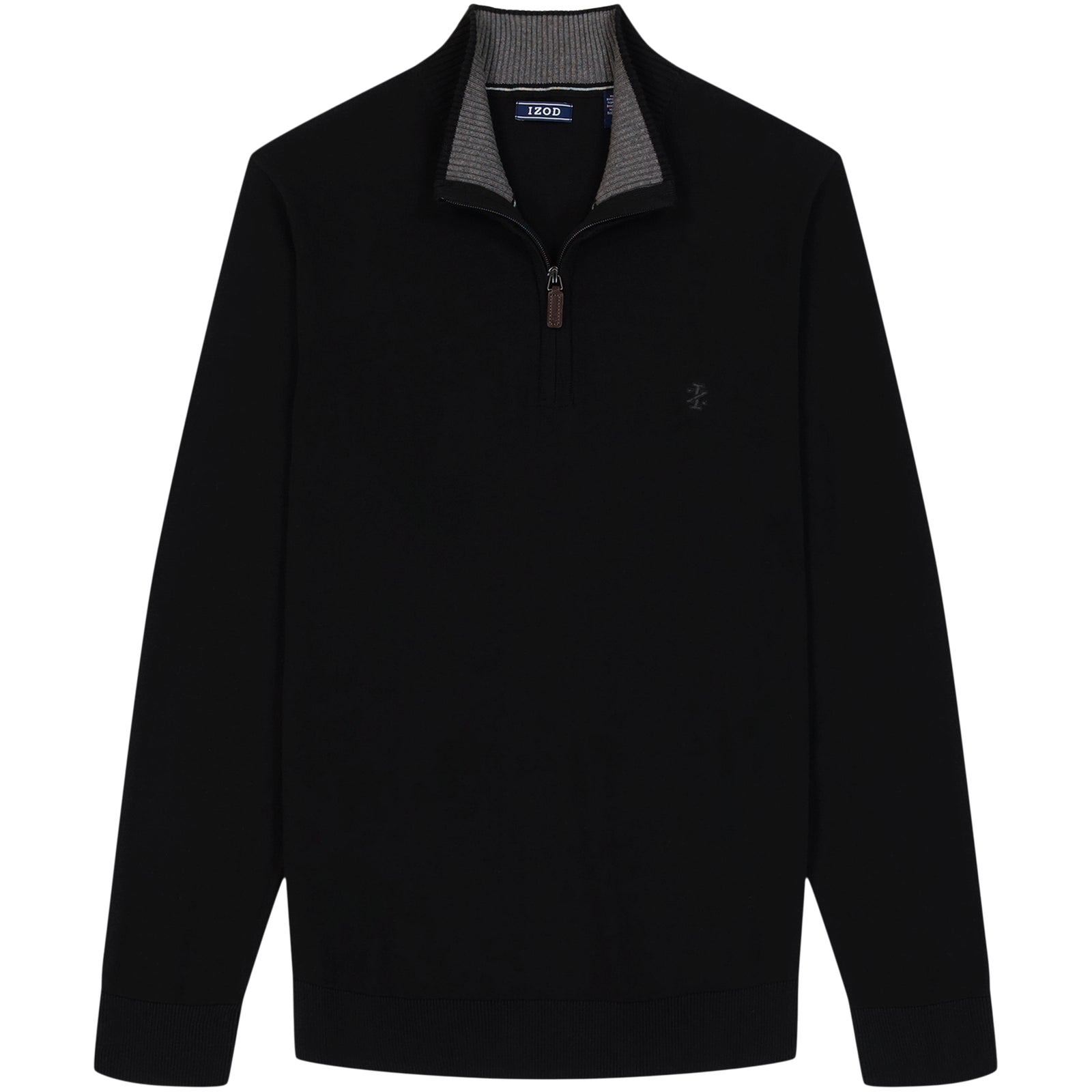 Fine Gauge Quarter Zip Sweater - Black – IZOD