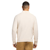 FINE GAUGE QUARTER
 ZIP SWEATER - ROCK HTHR