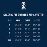 FINE GAUGE QUARTER
 ZIP SWEATER - LT GREY HTHR