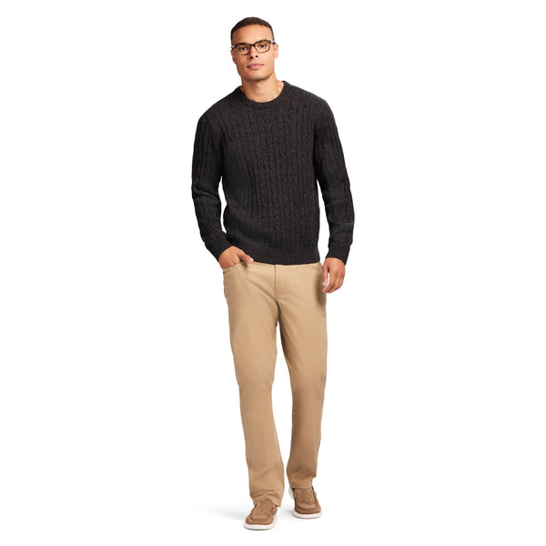 MARLED CREWNECK SWEATER - ASPHALT