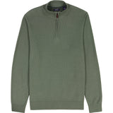 HONEYCOMB QUARTER ZIP SWEATER - LAUREL WREATH