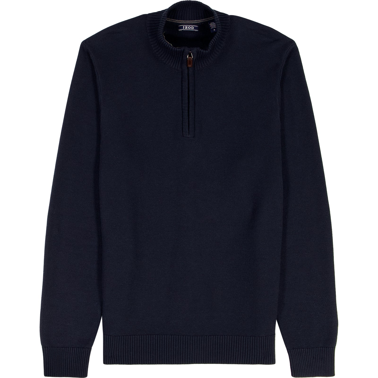 Honeycomb Quarter Zip Sweater - Navy Blazer – IZOD