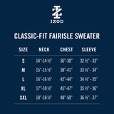 HOLIDAY FAIRISLE 
QUARTER ZIP SWEATER - BLACK