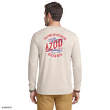 SALTWATER LONG SLEEVE BITES & BEER GRAPHIC TEE - OATMEAL HTR