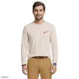 SALTWATER LONG SLEEVE BITES & BEER GRAPHIC TEE - OATMEAL HTR