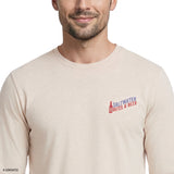 SALTWATER LONG SLEEVE BITES & BEER GRAPHIC TEE - OATMEAL HTR