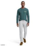 SALTWATER LONG SLEEVE BONEFISH GRAPHIC TEE - MEDITERRANEA