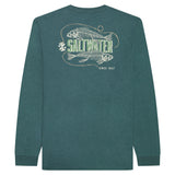 SALTWATER LONG SLEEVE BONEFISH GRAPHIC TEE - MEDITERRANEA