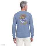 SALTWATER LONG SLEEVE CATCH YOU LATER GRAPHIC TEE - MOONLIGHT BLUE