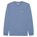 SALTWATER LONG SLEEVE CATCH YOU LATER GRAPHIC TEE - MOONLIGHT BLUE