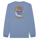 SALTWATER LONG SLEEVE CATCH YOU LATER GRAPHIC TEE - MOONLIGHT BLUE