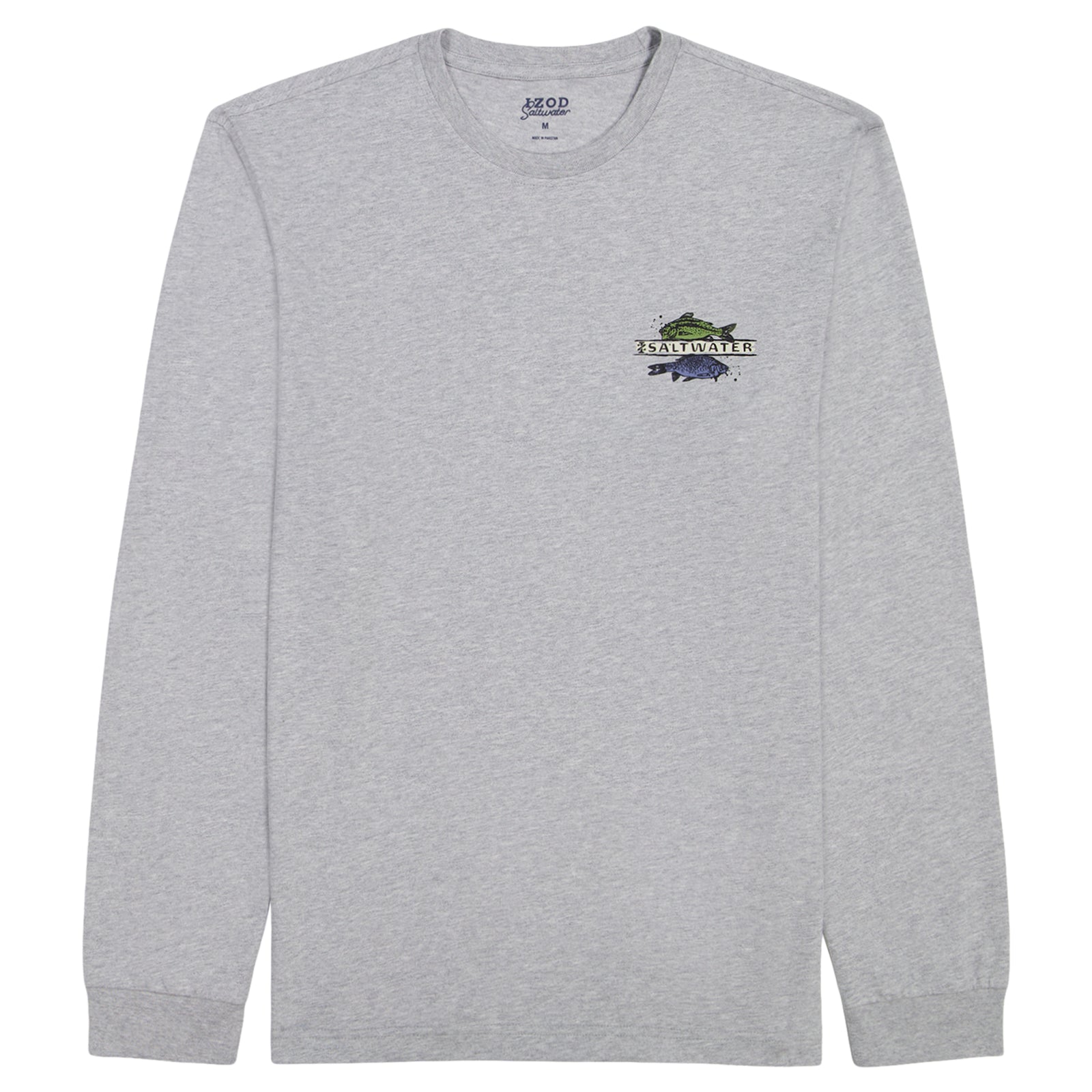 Saltwater Long Sleeve Lake Life Graphic Tee - Lt Grey Hthr – IZOD