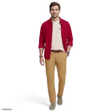 CORDUROY LONG SLEEVE BUTTON-DOWN SHIRT - SUNDRIED TOMATO
