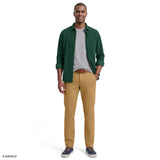 CORDUROY LONG SLEEVE BUTTON-DOWN SHIRT - DARK GREEN
