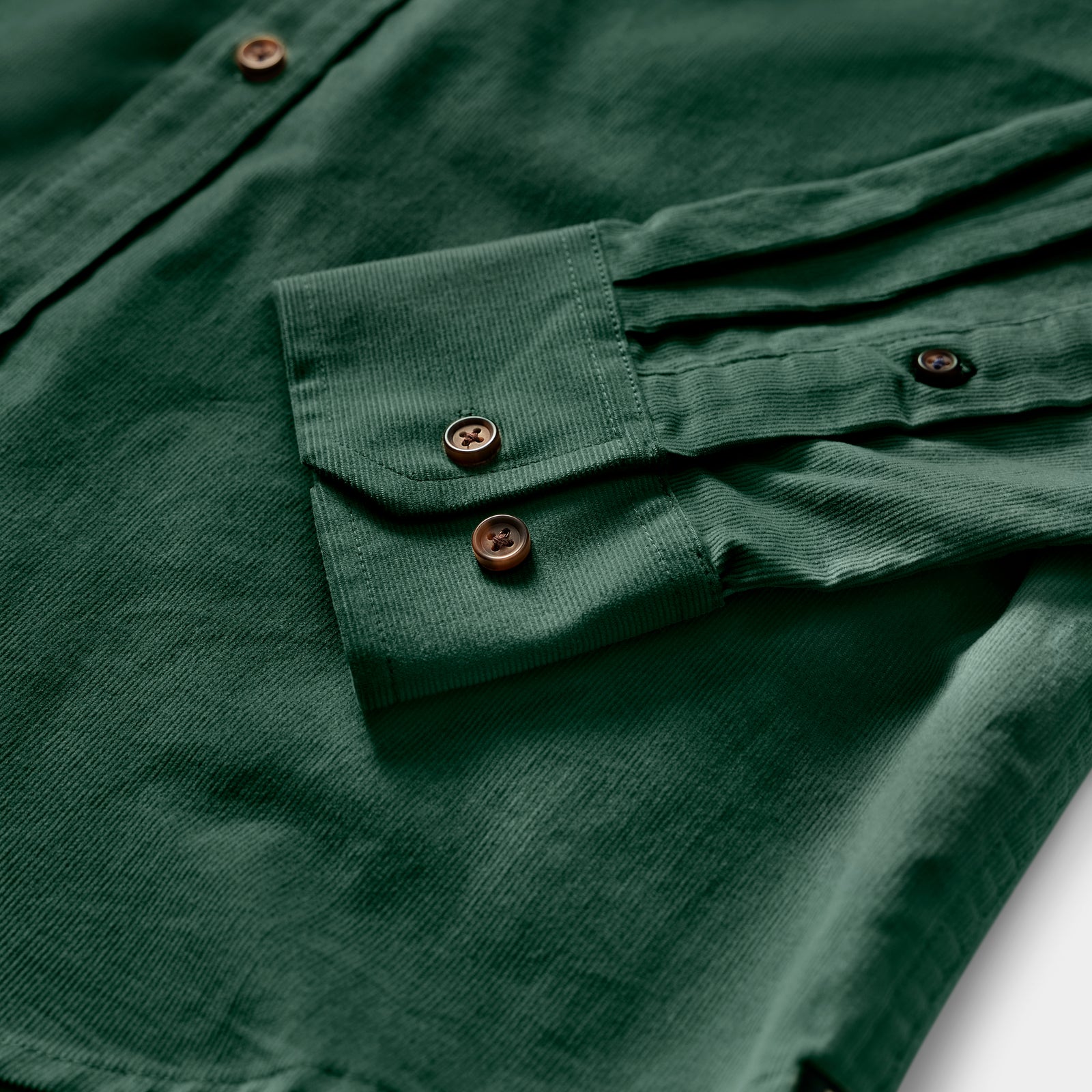Corduroy Long Sleeve Button Down Shirt - Dark Green – IZOD