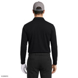 GOLF LONG SLEEVE PERFORMANCE POLO - CAVIAR