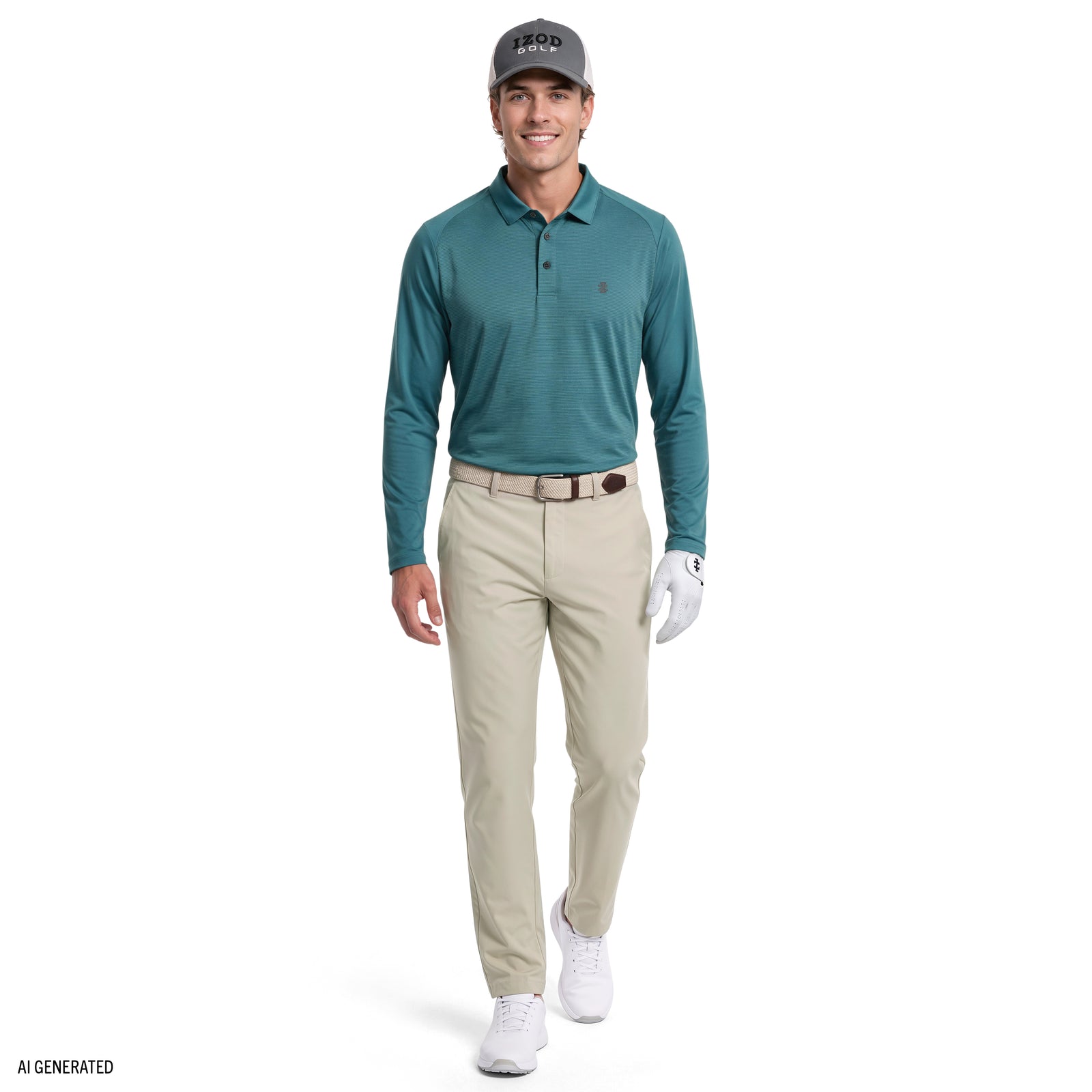 Golf Long Sleeve Performance Polo - Mediterranea – IZOD