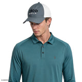 GOLF LONG SLEEVE PERFORMANCE POLO - MEDITERRANEA