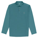 GOLF LONG SLEEVE PERFORMANCE POLO - MEDITERRANEA