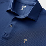 GOLF LONG SLEEVE PERFORMANCE POLO - SARGASSO SEA